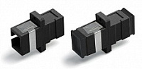 Адаптер FA-P01Z-SC/SC-N/BK-BK SC-SC, MM, simplex, корпус пластиковый, черный, черные Hyperline