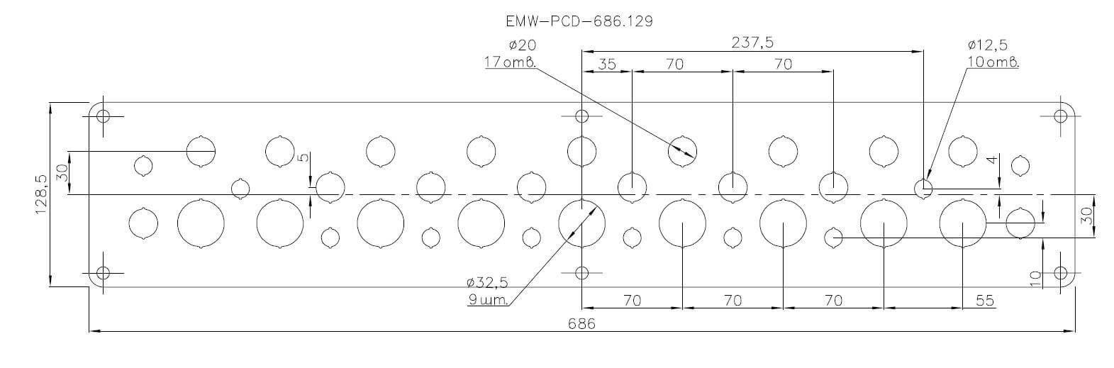 Панель EMW-PCD-686.129 Elbox