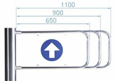 Створка AG-650 (длиной 650 мм для стойки калитки PERCo-WMD-05) PERCo