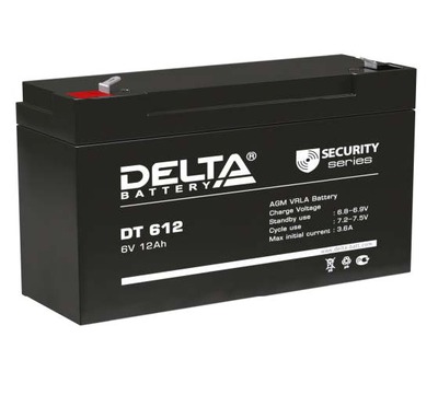 Аккумулятор 12 а/ч 6В (DT 612) Delta