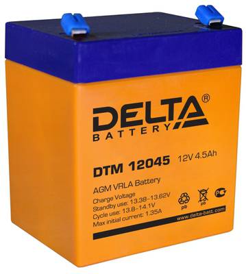 Аккумулятор 4,5 а/ч DTM 12045 Delta