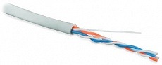 Кабель UUTP2-C5-S24-IN-PVC-GY-500 витая пара, неэкранированная  одножильный (solid), PVC, -20°C – +75°C, серый Hyperline