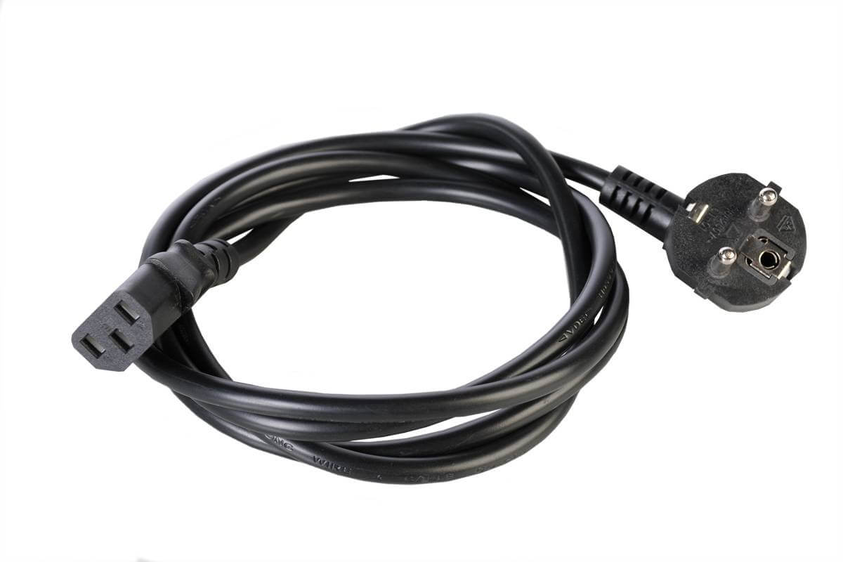 Шнур R-10-Cord-C13-S-5 IEC 60320 C13/Schuko, 10А/250В (3x1,0), длина 5 м. REM