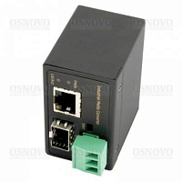 Медиаконвертер  OMC-100-11X/I промышленный Fast Ethernet OSNOVO